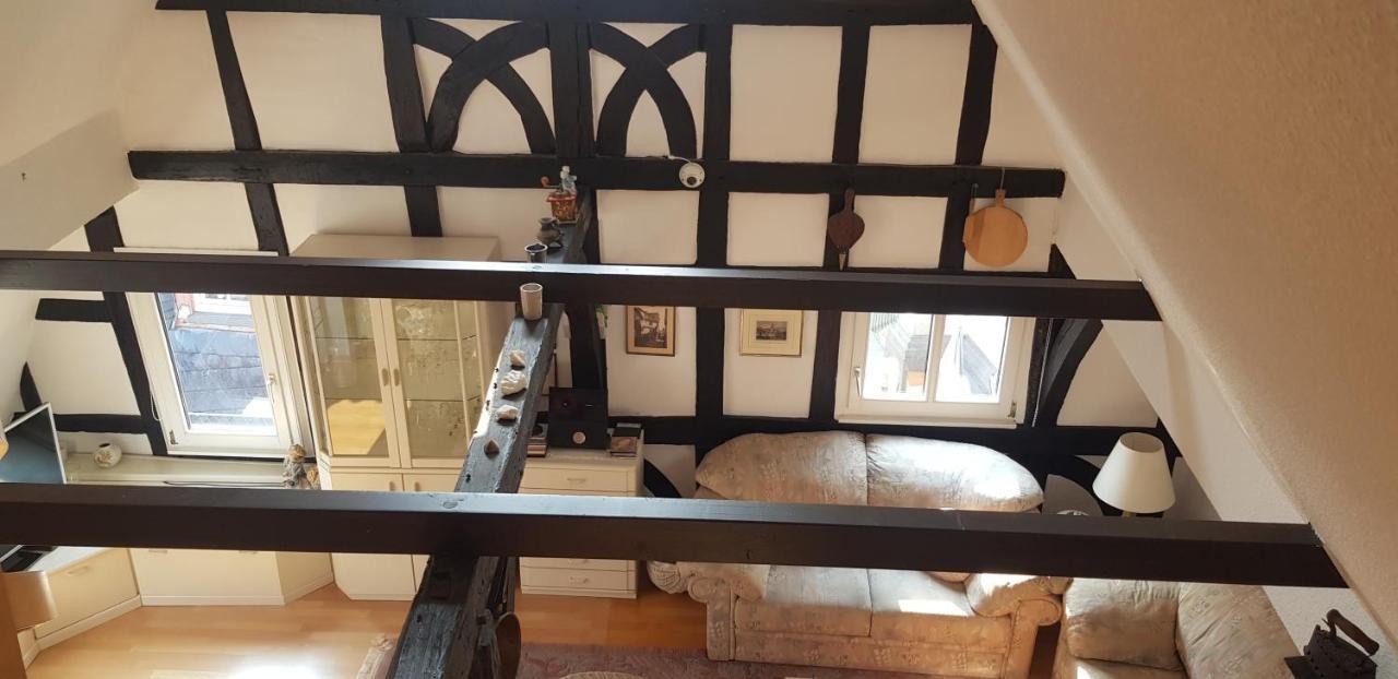 Penthouse Im Historischen Fachwerkhaus Mit Grosser Dachterrasse An Zentralster Lage